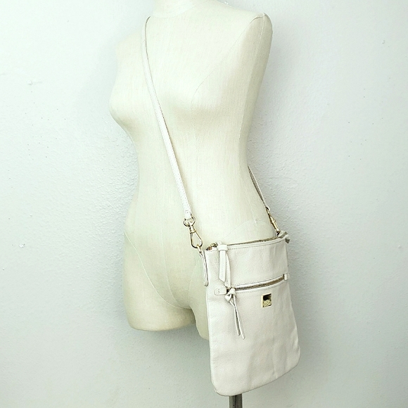 Kooba Bags Kooba White Pebbled Leather Crossbody Poshmark